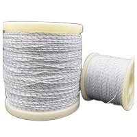 Fil tressé en UHMWPE pour fil de suture non résorbable en blanc avec des rayures bleues