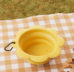 Bol de mangeoire pour chien pliable pour voyage bol d'alimentation pliable pour animal de compagnie bol de voyage pour chien en silicone avec mousqueton pour la randonnée - Product Image 4