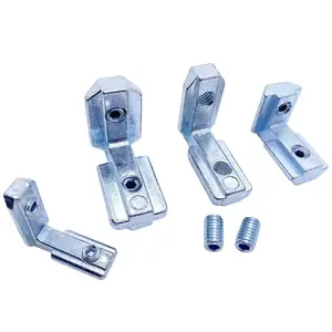 Wholesale L Shape Inner Corner Connector Joint Bracket For I-type 2020 3030 4040 5050 Series Aluminum Profile