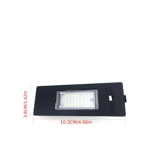 2 pièces, éclairage de <span class=keywords><strong>plaque</strong></span> d'<span class=keywords><strong>immatriculation</strong></span> LED 3W 12V pour <span class=keywords><strong>BMW</strong></span> série <span class=keywords><strong>1</strong></span>/6 Z4/i3/X2, compatible avec E81/E87/F20/F21/E63/E64/F06/F12/F13/K48 1600GT - Product Image 2