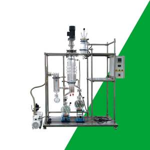 Processus de distillation par évaporation en couche mince Distillation moléculaire du verre et de l'acier inoxydable pour le recyclage des déchets industriels - Product Image 2