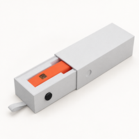 Boîte d'emballage portable pour stylo jetable avec logo personnalisé, 0,5g, 1g, 2g, type tiroir coulissant avec cordon de serrage