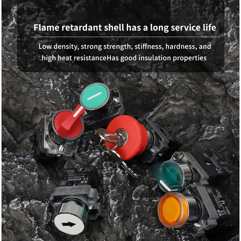 SHSNAO XB2-BW8465 High Quality Low-priced Dual Position Button Switch with Light1NO1NC