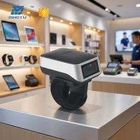 Escáner de Código de Barras QR Inalámbrico Portátil, Buen Lector de Dedos para Inventario con Interfaz USB, Producto en Stock