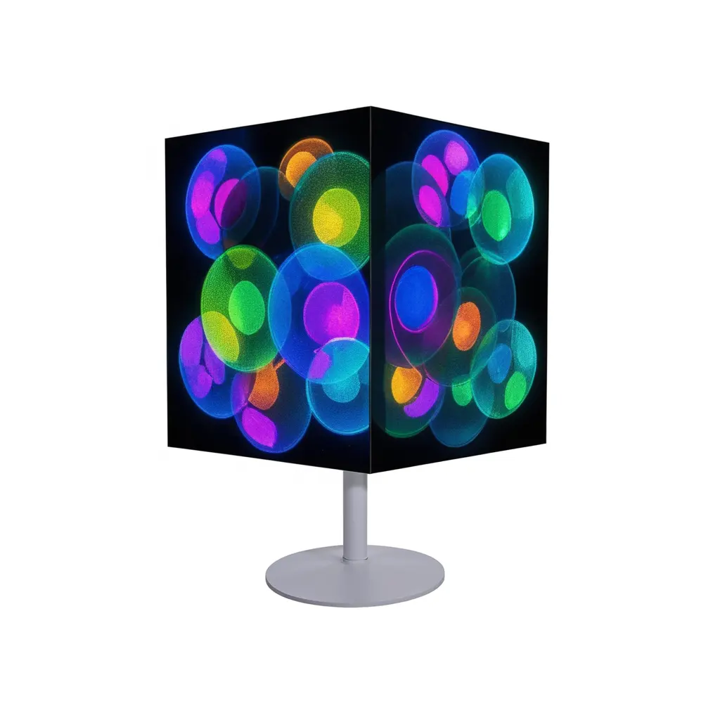 Indoor Cube Shaped LED Dynamic LED Cube Display Custom LED Cubic System Rotating Matrix Outdoor Usage