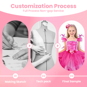 Djdlपार्टी हरी राजकुमारी परी पोशाक लड़कियों औपचारिक ट्यूटू ड्रेस हेडबैंड पंखों गर्मियों की पार्टियों फूल पॉलिएस्टर लेहंगा चोली - Product Image 2