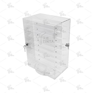 Espositore Girevole da Banco in Acrilico per Gioielli, Antifurto, per Negozi al Dettaglio, per Piercing al Naso e Gioielli per il Corpo - Product Image 6