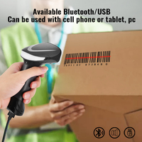 Lecteur de codes-barres thermique portable sans fil Bluetooth 2D JR05W, prix usine, pour supermarchés, entrepôts et transport (usage courant)