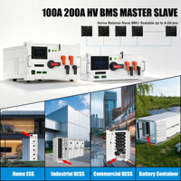 Boîtier de contrôle maître-esclave haute tension JKESS 80-1000V 100A 200A BMS 48V avec surveillance Wi-Fi via application et web, stock UE rapide