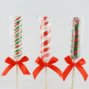 Wholesale Custom <strong>Sweets</strong> Individually <strong>Wrapped</strong> Candy Giant Lollipops Round Shape Christmas Tree Twist Lolly Pops Hard Candy - Product Image 5