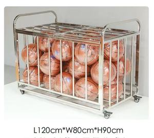 <span class=keywords><strong>Cage</strong></span> <span class=keywords><strong>de</strong></span> <span class=keywords><strong>basket</strong></span>-ball pliable en acier inoxydable chariot <span class=keywords><strong>de</strong></span> stockage <span class=keywords><strong>de</strong></span> sports <span class=keywords><strong>de</strong></span> plein air mobile pour le volley-ball <span class=keywords><strong>de</strong></span> football <span class=keywords><strong>de</strong></span> <span class=keywords><strong>basket</strong></span>-ball - Product Image 3
