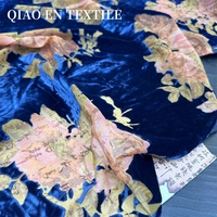 Nouveau Style chinois Style National rayonne tissu robe Cheongsam chemise ensemble creux brocart velours brodé tricoté en relief