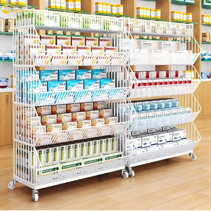 מדפי סופרמרקט, סלים מלוטשים, מדפי חטיף, חנות נוחות מזון כלובים, מדפי תצוגת צעצוע, נייד - Product Image 4