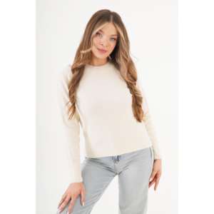 Pulls pour femmes à col rond ornés de pierres, modèle uni, vente en gros - Product Image 4