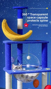 Arbre à chat multi-niveaux de luxe en bois et sisal pour la vente en gros - Product Image 5