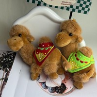 Porte-clés mignon en peluche chameau, pendentif de sac à dos en peluche chameau, cadeau pour couple et enfants