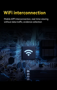 Caméra embarquée R8-8802 2K avec <span class=keywords><strong>streaming</strong></span> multimédia, avant 1440P, arrière 1080P, F1.8, WiFi, écran tactile IPS 10 pouces, moniteur de stationnement - Product Image 5