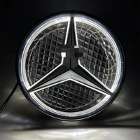 Pour Benz A B C E GLK ML 5D, lumières LED de logo de voiture éclairées, W205 W213 W204, logo d'étoile de calandre avant de voiture, lumière