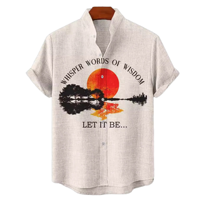 Chemise à manches courtes en popeline pour <span class=keywords><strong>homme</strong></span> été 2024 Taille européenne <span class=keywords><strong>Style</strong></span> plage Usine - Product Image 1