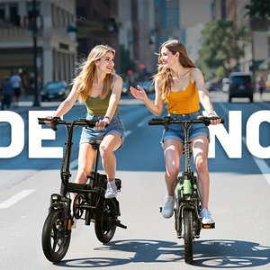 Vélo électrique mini <span class=keywords><strong>pliable</strong></span> 14 pouces, 350W/500W, 48V 10.4AH, moteur sans balais, freins à disque arrière, pour adultes, autonomie 35-55 km – Meilleures ventes - Product Image 6
