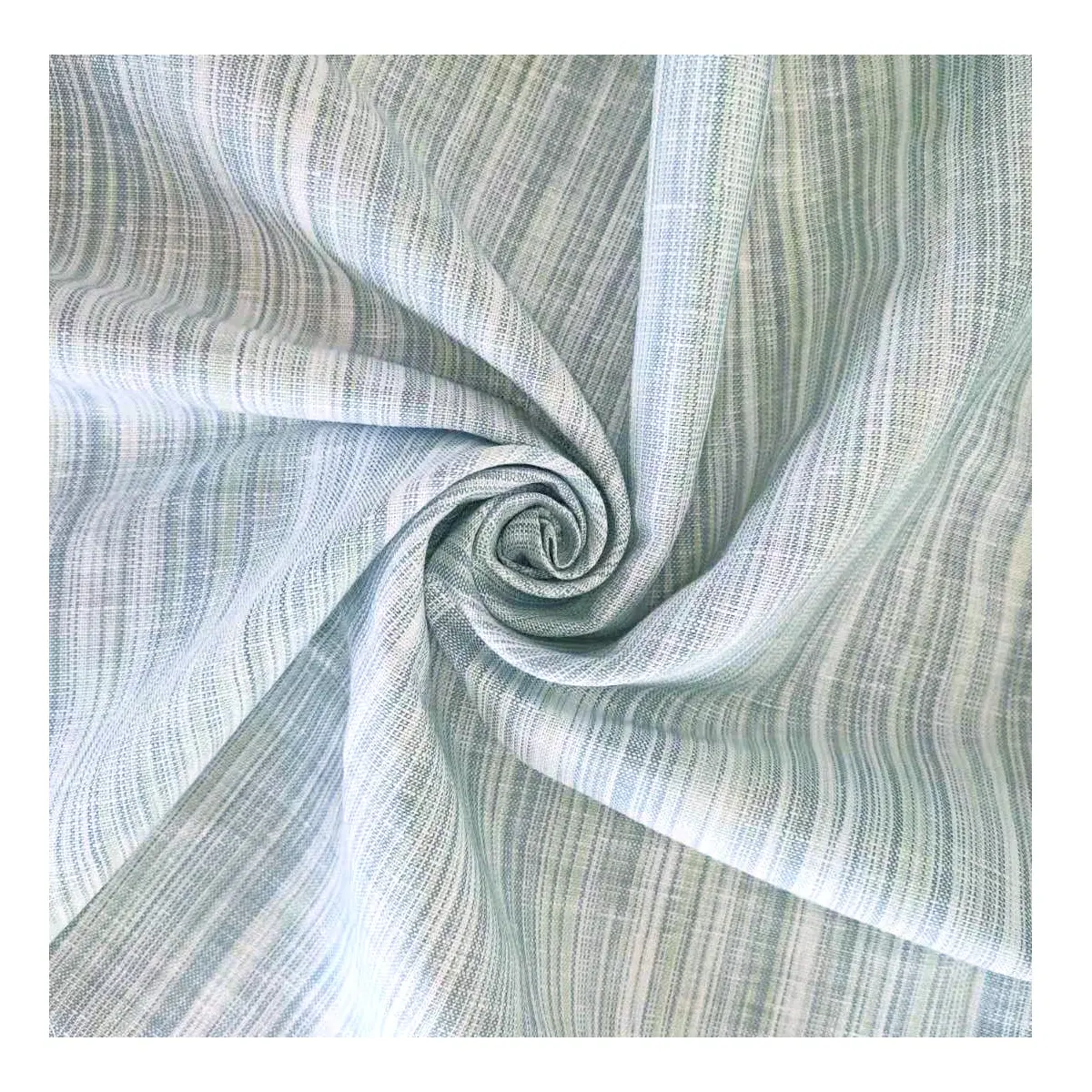 Новый дизайн, 60% лен, 40% хлопчатобумажная пряжа, окрашенная полосатая ткань для рубашек и платьев, рулонная льняная хлопчатобумажная ткань