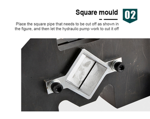 Efficient square Tube <b>Hydraulic</b> <b>Cutter</b> Tool 50MM FGJ-50 <b>Hydraulic</b> Square Tube Cutting Machine Laser Tube Cutting Machine - Product Image 3