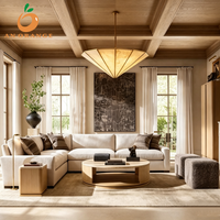 Canapé d'angle moderne pour salon, mobilier d'intérieur en forme de L avec structure en bois et coussins moelleux, éco-responsable, idéal pour hôtels et appartements