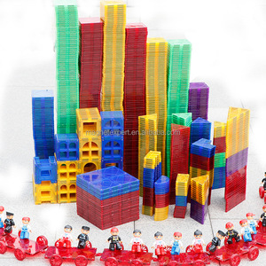 Tùy chỉnh chất lượng an toàn ABS nhựa đồ chơi trẻ em gạch từ 3D khối xây dựng với nhiều màu miếng lớn - Product Image 5