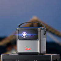 Projecteur DLP portable avec batterie, prise en charge 1080P, Google TV, WiFi, Bluetooth, décodage vidéo intelligent portable pour la formation et les salles de classe