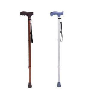 Bâton de marche pliable en alliage d'aluminium, réglable en 3 sections, bâton de randonnée pliable pour la randonnée en plein air avec embout en caoutchouc - Product Image 2