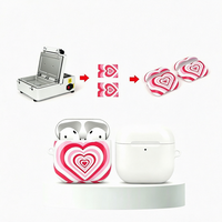 Coques vierges 3D par sublimation pour AirPods Pro 1 2 3 – Étuis de protection en plastique pour écouteurs, revêtement monocouche, protection pour impression DIY