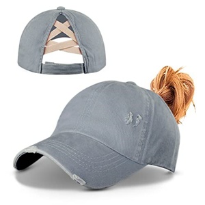 Gorras de Béisbol para Hombre 716-Gray, 100% Algodón, 6/5 Paneles, Color Sólido Deportivo, Gorra con Logotipo Personalizado Bordado y Visera Precurvada - Product Image 1