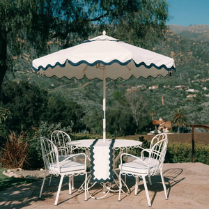 Parasol de plage à mât central en promotion, motif floral pour mariage, décoration personnalisée, impression géante, fixation murale extérieure - Product Image 1