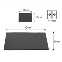 Set de napperons et sous-verres en ardoise avec logo personnalisable, vaisselle en ardoise noire avec motif pour la décoration de la maison et du restaurant