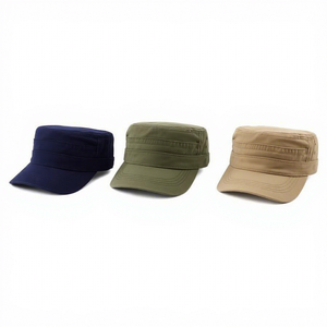 Casquette en coton noire OEM à 5 panneaux, unisexe, décontractée, ajustée, printemps-été, couleur unie, taille adulte 56-58 cm - Product Image 5