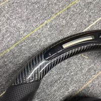 Volant de voiture en fibre de carbone sèche de luxe à LED, très demandé, pour BMW Série 3, Série 5, F10, F90, F20, F30, F22, F21, F23