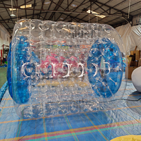 Balle flottante gonflable pour marcher sur l'eau, jeu aquatique pour enfants et adultes, fête au bord de la piscine, PVC