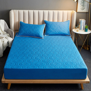 Sang trọng đầy đủ kích thước thiết kế hiện đại chải vải tấm ga trải giường bảo vệ không thấm nước gia đình được trang bị <span class=keywords><strong>Sheets</strong></span> & pillowcases Set cho khách sạn - Product Image 2