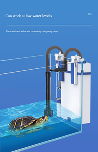 กรองนอกตู้ปลา SUNSUN YBF-500 ขนาดเล็ก แบบติดผนัง วัสดุพลาสติกและแก้ว พร้อมปั๊มน้ำและฟองน้ำกรอง - Product Image 5