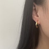 Boucles d'oreilles fantaisie Gaby, nouveau design, forme en C, boucles d'oreilles factices simples, sans trou d'oreille, bijoux non percés