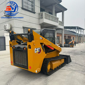 Cargadora de orugas Caterpillar 285 de segunda mano, 6 toneladas, mini cargadora compacta usada, lista para trabajar, para exportación - Product Image 1