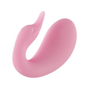 Little Swan Rechargeable <b>Vibrating</b> Egg Pink Silicone Clitoral Massager For Women Adult Toy - Product Image 5