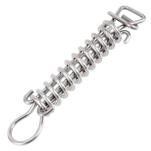 Correa de resorte de acero inoxidable para piscina con funda protectora y anillo en D para almacenamiento de cubiertas de piscina inflables y protección invernal - Product Image 5