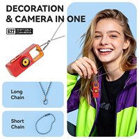 Mini caméra de poche pour vlog extérieur avec écran LCD 0,9 pouce, enregistreur à mise au point fixe, caméra vidéo de mode