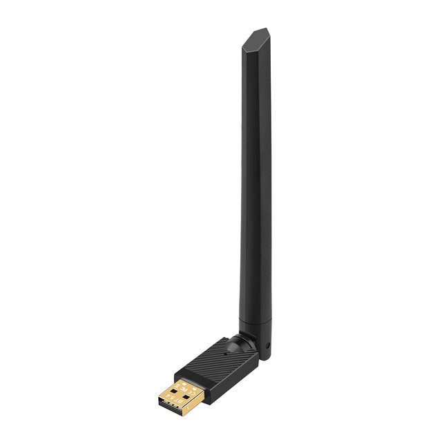 Plug and Play Bluetooth 5.4 USB Adapter for Wireless Headphones Mouse Keyboard with External Antenna
