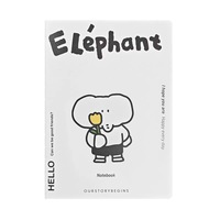 Carnet A6 Original Petit Éléphant, Cahier de poche ligné, Cahier d'exercices pour étudiants, Mini-carnet