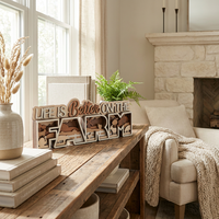 Letrero de Madera Contrachapada 3D Personalizado de la Marca XIAOYAN, con Diseño 'Life Is Better Farm', Decoración Rústica Multifuncional para el Hogar, con Diseño de Vaca y Oveja