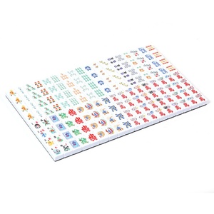 Fichas de Mahjong Americanas Talladas y Planas de Doble Capa de Melamina/Acrílico con Elementos Chinos Personalizados y Patrón de Color UV - Product Image 1
