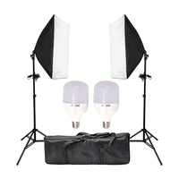 Kit d'éclairage continu 20 "x 28"/50x70cm, boîte à lumière, ensemble de Studio Photo, ampoules