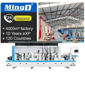 MINGD MD-708 haute qualité entièrement automatique bord contreplaqué Pvc Mdf bord baguage Machine plancher Machine fourni bois d'ingénierie 9mm